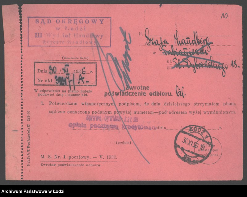 Obraz 12 z jednostki "Szaja Zandberg- sprzedaż manufaktury"