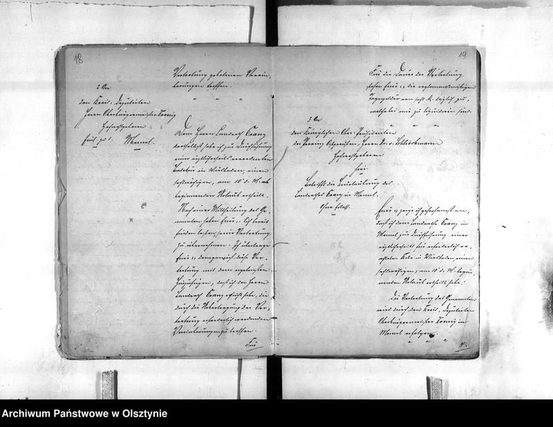 image.from.unit.number "Landrath Cranz [Friedrich Heinrich] in Memel, 8.9.01 zum Geh.[eim] Reg.[eierungs] Rat ernant"
