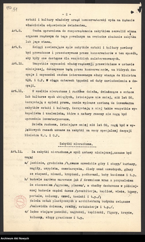image.from.collection.number "Dekret Rady Regencyjnej o opiece nad zabytkami sztuki i kultury .111"