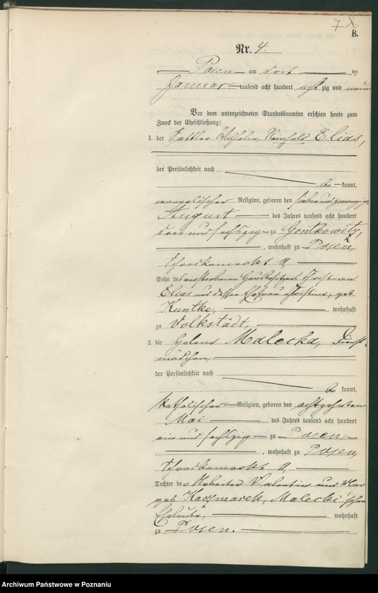 Obraz 10 z jednostki "Księga małżeństw t. I"