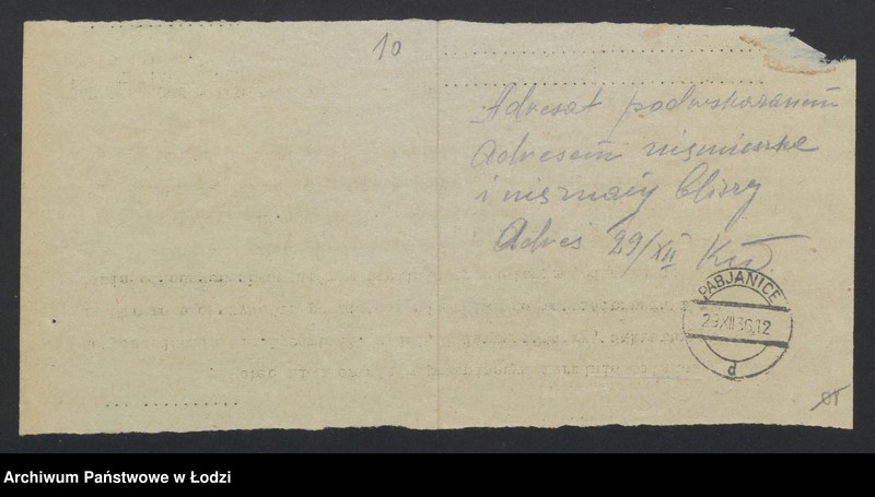 Obraz 12 z jednostki "Gustaw Koszade – kupno i sprzedaż przędzy i odpadków"