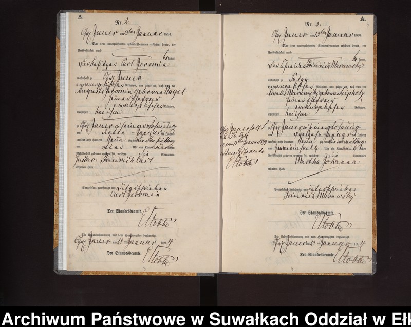 image.from.unit.number "Geburts-Neben-Register des Königlichen Preussischen Standes-Amtes Gr. Jauer Kreis Loetzen"