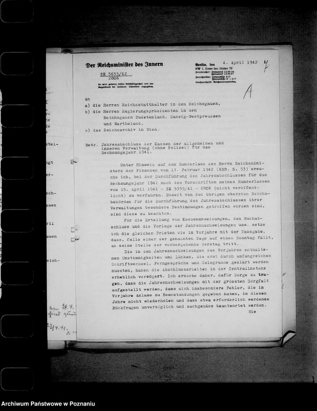 Obraz 10 z jednostki "Abschlüsse (Generalia)"