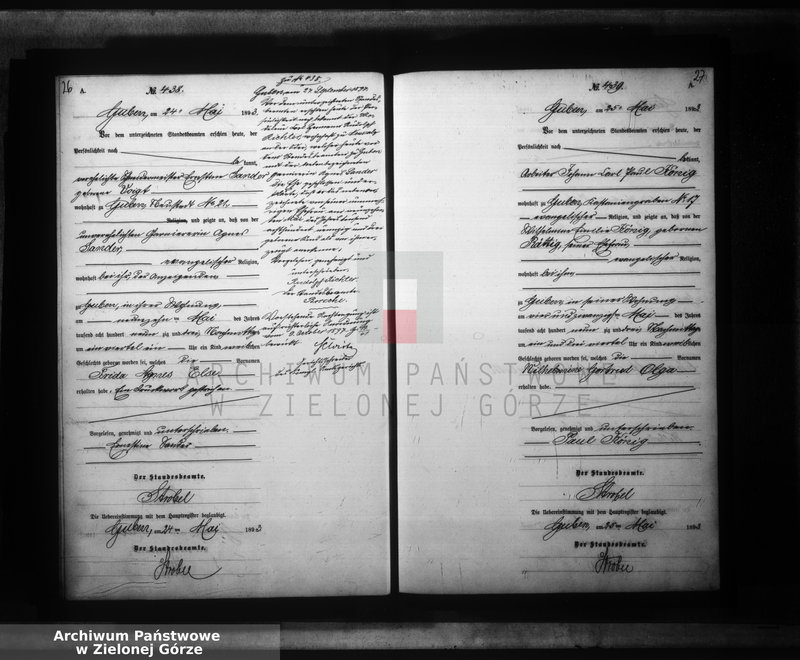 image.from.unit.number "Geburts-Neben-Register, Band II von No 413 bis No 826"