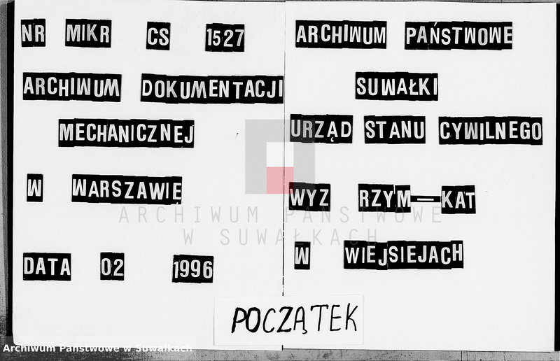 image.from.unit.number "Kniga duplikat činovnika graždanskogo sostojaniaja aktov o rodivšichsja, brakosočetavšichsja i umeršich lic vejsejskogo R.K. prichoda za 1906 god"