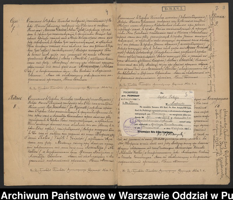 image.from.unit.number "Akta urodzeń, małżeństw, zgonów"