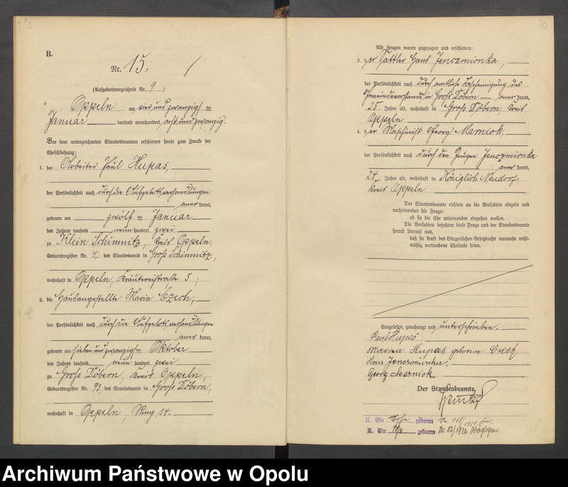 Obraz 18 z jednostki "[Rejestr Małżeństw] 1928 Nr 1-248"