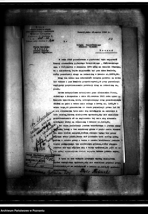 Obraz 14 z jednostki "/Parcelacja prywatna majątku Konary powiatu wągrowieckiego/"