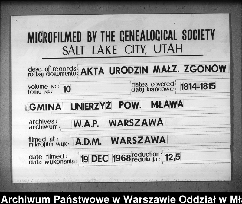 image.from.unit.number "Akta urodzin, małżeństw i zgonów"