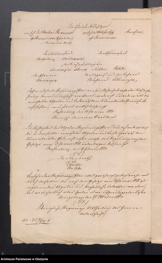image.from.unit.number "Dismembrationssachen des Bauerngrundstück Neu Rosenthal Nr 38 zwecks Kenntnisnahme des Abgaben Regulirungs Plan durch der Mitglieder des Kirchen Kollegium und Schulvorstan."