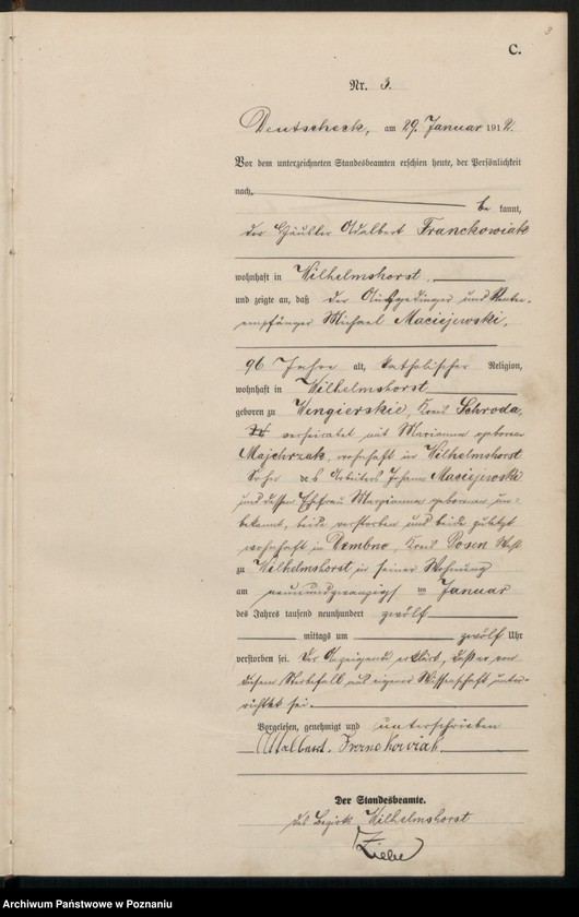 Obraz 5 z jednostki "Sterbe-Haupt-Register"
