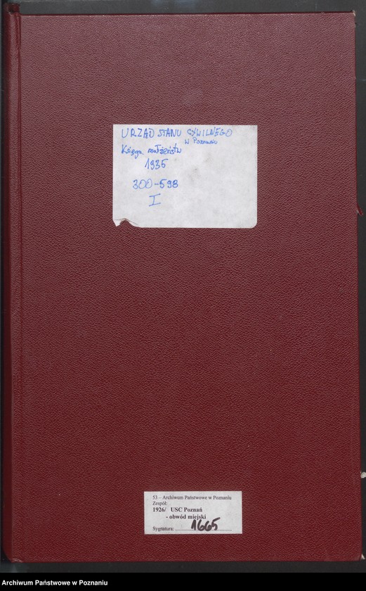 Obraz 2 z jednostki "Księga miejscowa małżeństw tom II [Rejestr główny małżeństw]"