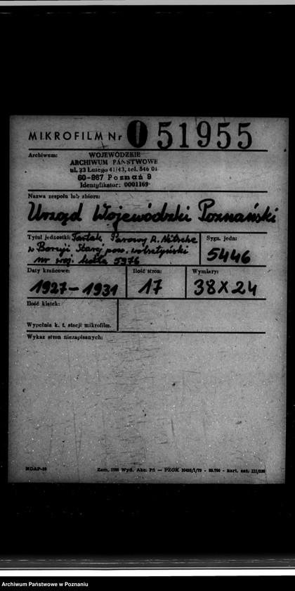 Obraz 2 z jednostki "Tartak parowy R. Nitsche w Boruji Starej powiat wolsztyński nr woj. kotła 5976"