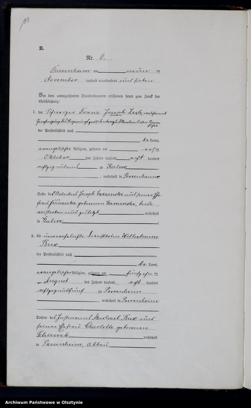 image.from.unit.number "Heirats-Haupt-Register Nr 1 - 9 [1907], Nr 1-11 [1908], Nr 1-16 [1909], Nr 1-12 [1910]"