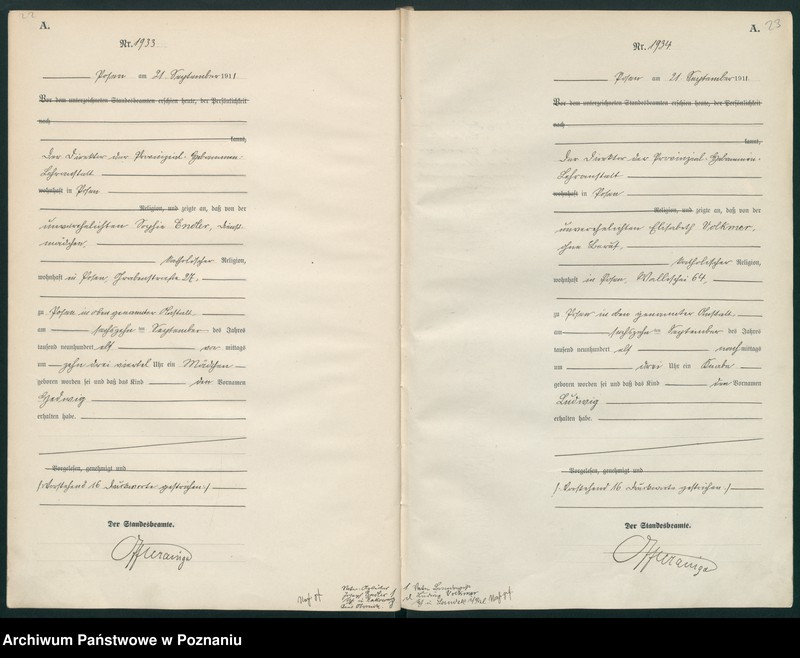 Obraz 14 z jednostki "Księga miejscowa urodzeń tom V [Rejestr główny urodzeń]"