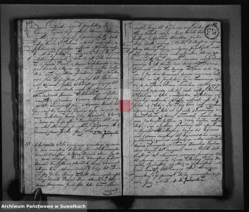 image.from.unit.number "Akta Zaślubionych Gminy Filipowskiey od 1-go Stycznia 1816 Roku"