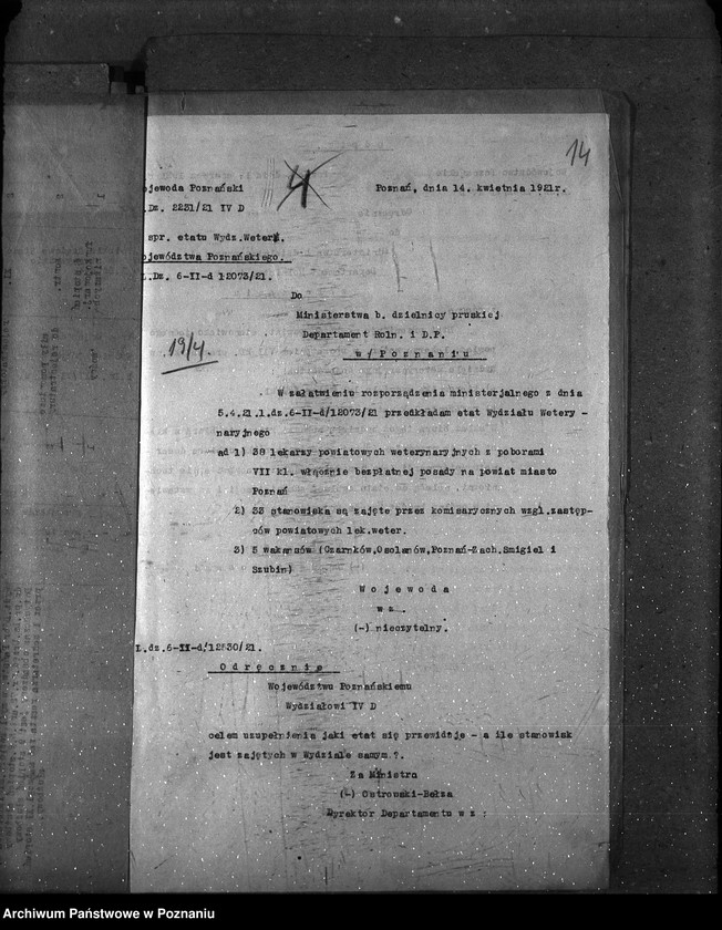 Obraz 19 z jednostki "Sprawy osobowe Etat Departamentu i podległych mu urzędów"