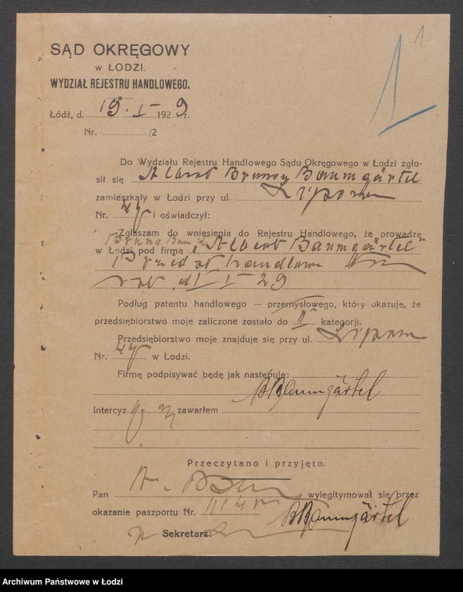 Obraz 3 z jednostki "Bruno Baumgärtel – przedstawicielstwo handlowe"