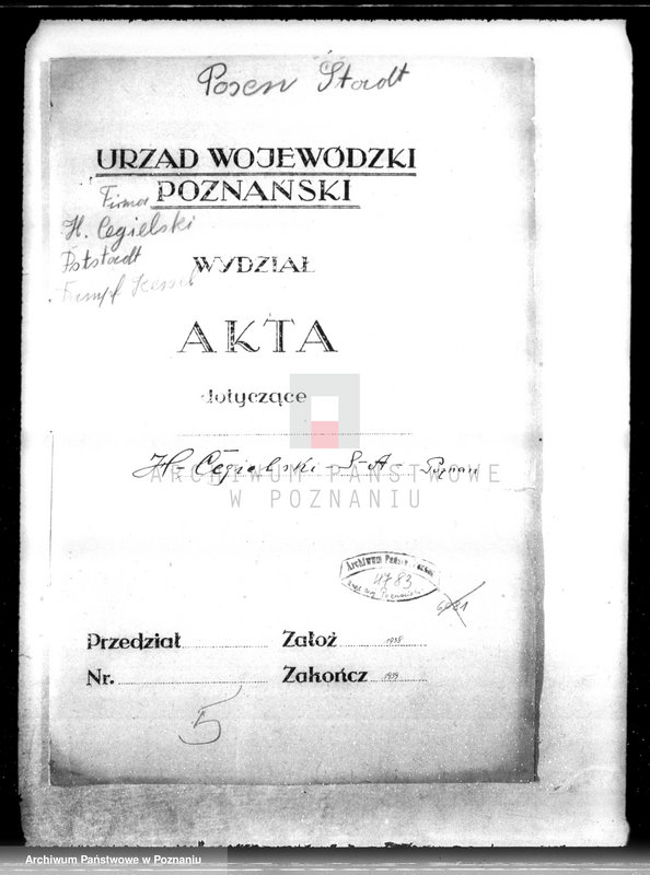Obraz 4 z jednostki "Firma H. Cegielski w Poznaniu nr woj. 965 nr kotła 7320"