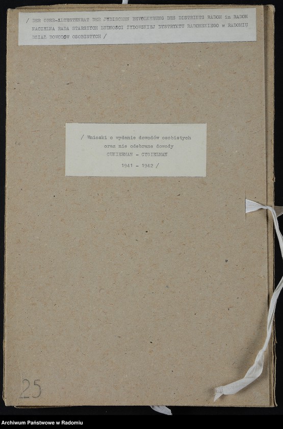 image.from.unit.number "[Wnioski o wydanie dowodów osobistych oraz nie odebrane dowody Cukierman - Cygielman]"