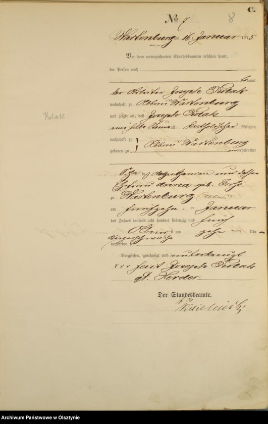 image.from.unit.number "Haupt-Sterbe-Register Nr 1 - 115"