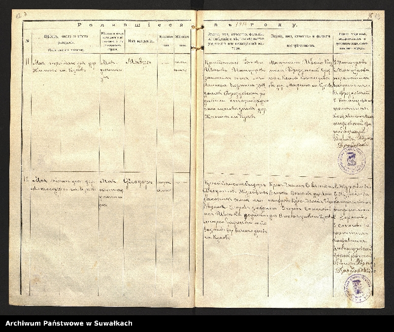 image.from.unit.number "Kniga o rodivšihsâ Aleksandrovskoj staroobrâdč. obŝiny za 1914 god˝."
