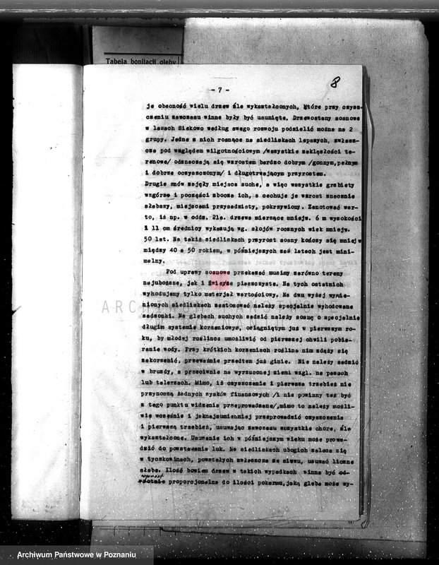 Obraz 12 z jednostki "Las majętność /Siekówko/ powiat kościański plan urządzenia 1933-1943"
