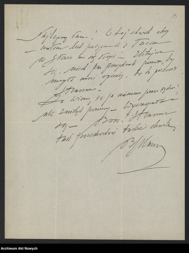 image.from.unit.number "Kamieński Bronisław; Załączniki: 1) wycinki prasowe; 2) artykuł Alskiego (redaktor "Pittsburczanin Daily") z dn. 15 III 1934 r.; 3) tekst mowy sen. Millard