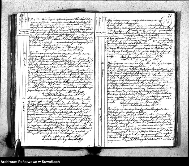 image.from.unit.number "Księga Aktów Urodzenia Urzędnika Stanu Cywilnego Gminy Metelskiey Powiatu Seyneńskiego Woiewództwa Augustowskiego Od 1 Stycznia Tysiąc Osimset Osimnastwgo Roku 1818"