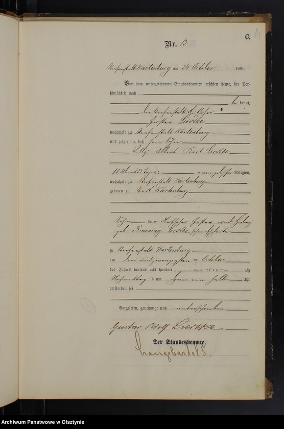 image.from.unit.number "Sterbe-Haupt-Register Nr 1 - 16"