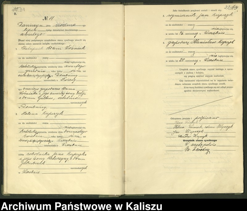 Obraz 14 z jednostki "[Księga małżeństw]"