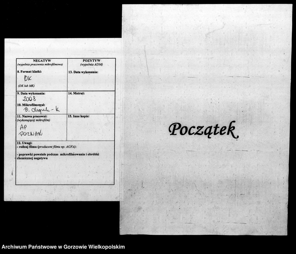 image.from.unit.number "Duplikate der Kirchenbücher von Vietz: Vietz (Witnica), Massin (Mosina)"