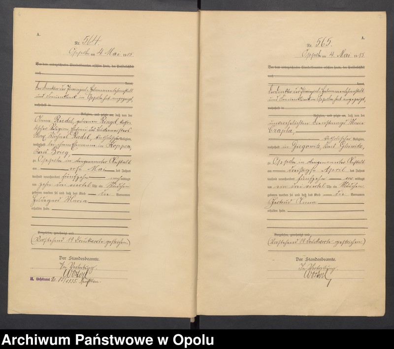 image.from.unit.number "[Księga urodzeń Rok 1915] Nr 560-1071"