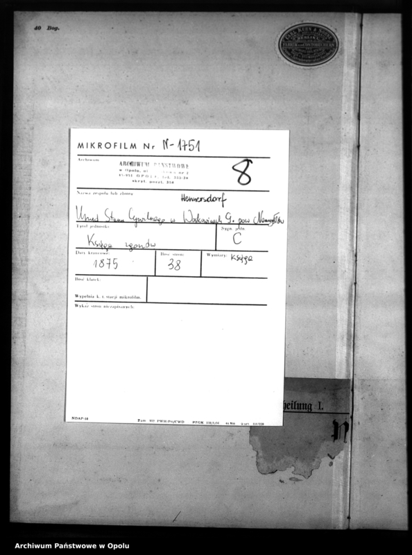 image.from.unit.number "Sterbe-Neben-Register des Standesamtsbezirks Hennersdorf [1875]"