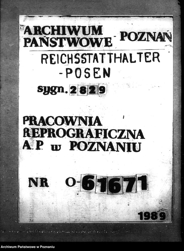 Obraz 1 z jednostki "Sprawozdania sytuacyjne wydziału budowlanego"