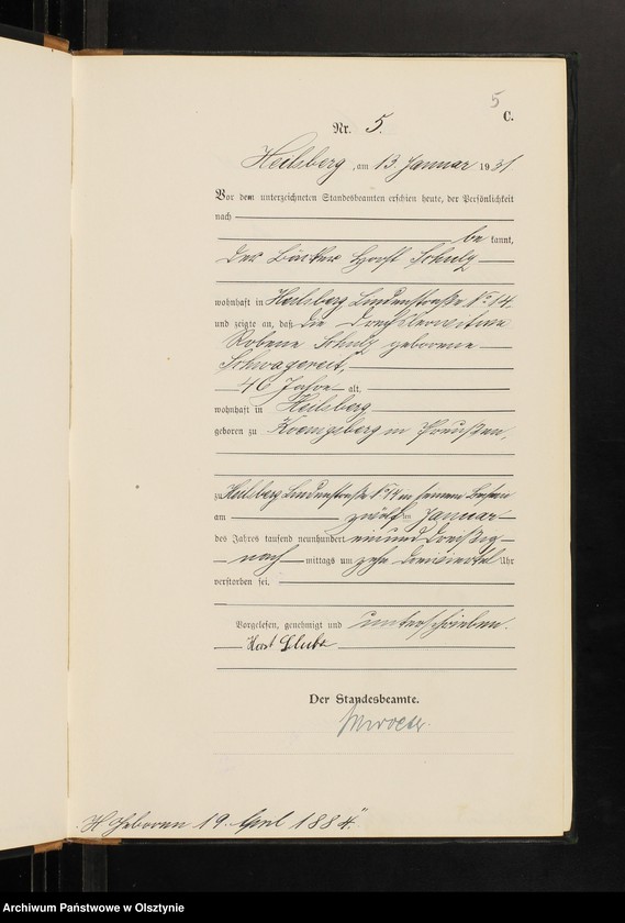 image.from.unit.number "Sterbe-Neben-Register Nr 1-171"