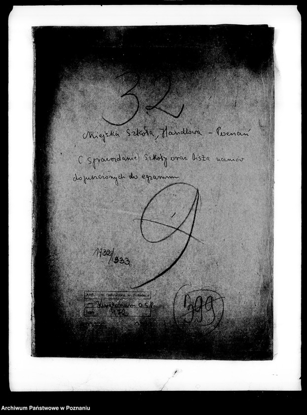 image.from.unit.number "Miejska Szkoła Handlowa- Poznań [Sprawozdanie szkoły oraz lista uczniów dopuszczonych do egzaminu]"