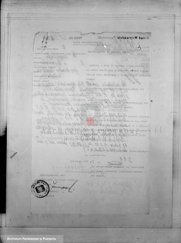 Obraz 7 z jednostki "Członkowie magistratu miasta Rychwał"