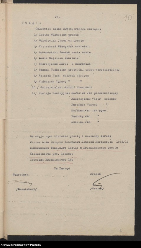 Obraz 13 z jednostki "Krzemieniewo, powiat Leszno - akta koła."