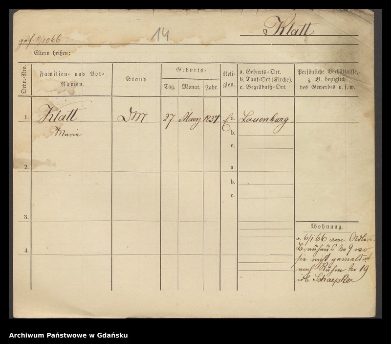 image.from.unit.number "Karty meldunkowe: Klatt Louis - Klawenka"