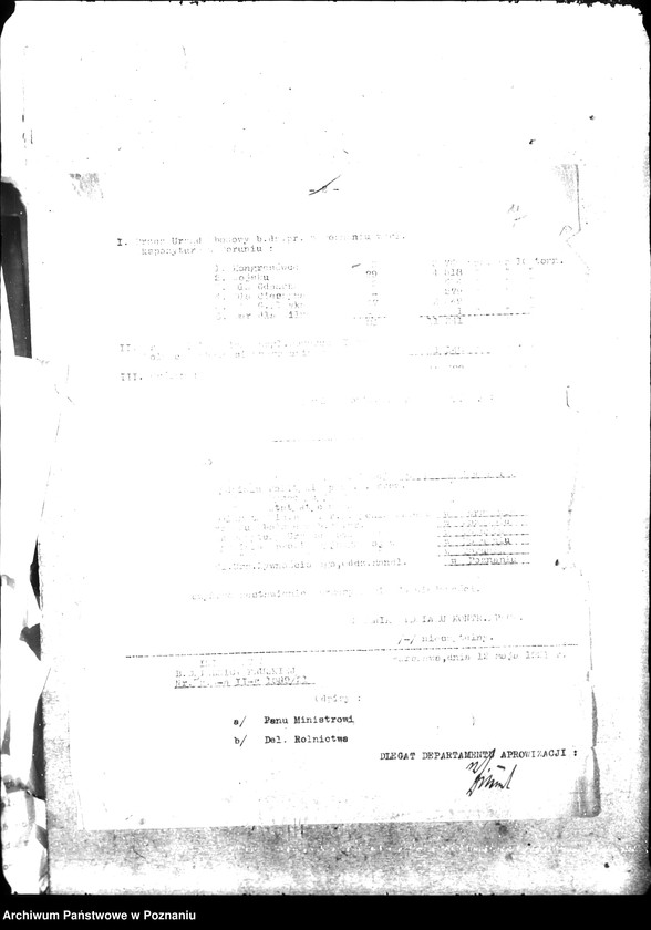 Obraz 12 z jednostki "Sprawozdania z czynności Dep. Aprowizacji w zakresie dostarczania zbóż siewnych dla Min. Roln."