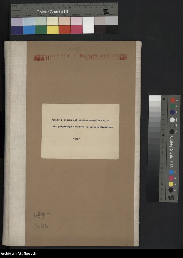 image.from.unit.number "Spisy i wykazy akt m.in. szczegółowy spis akt paryskiego archiwum Prezydenta Ministrów"