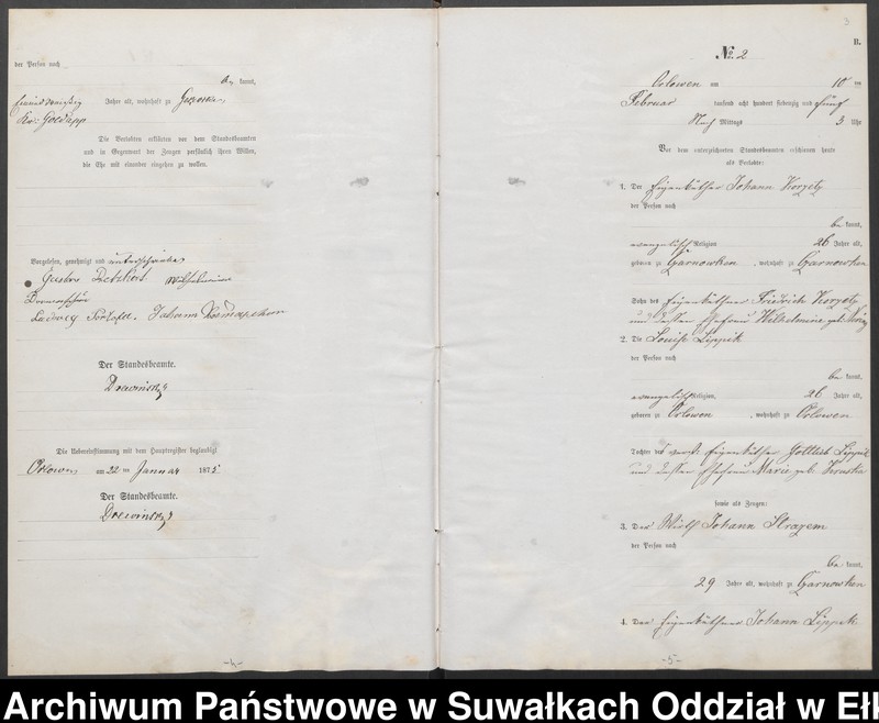 image.from.unit.number "Heiraths-Neben-Register des Preussischen Standes-Amtes Orlowen Kreis Loetzen"