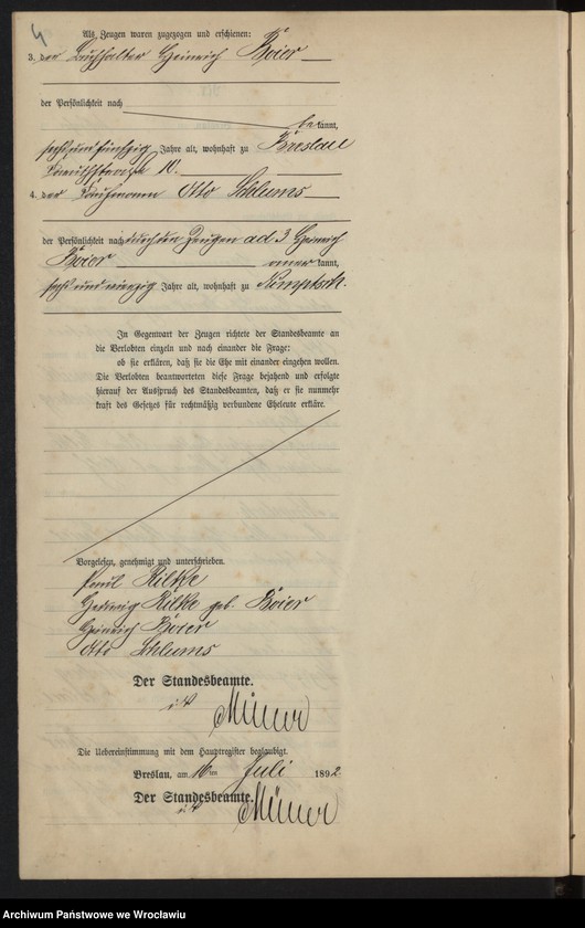image.from.unit.number "Heiraths-Neben-Register Breslau I 1892 Band 4"