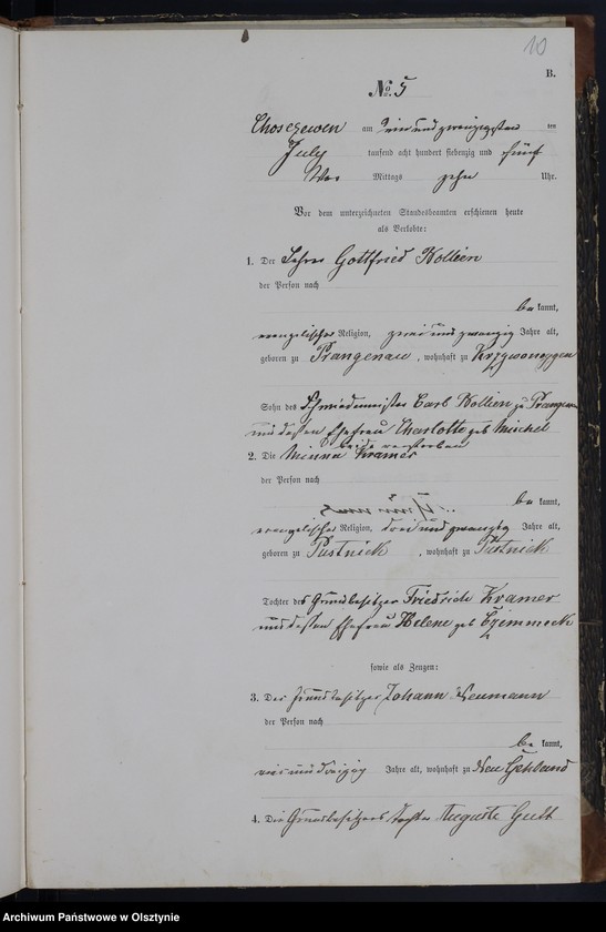 image.from.unit.number "Haupt-Heiraths-Register Nr 1 - 8"