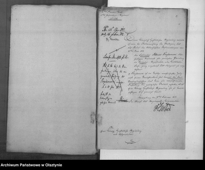 image.from.unit.number "Anstellung des Feldwebel Przyborowski [Albrecht]"