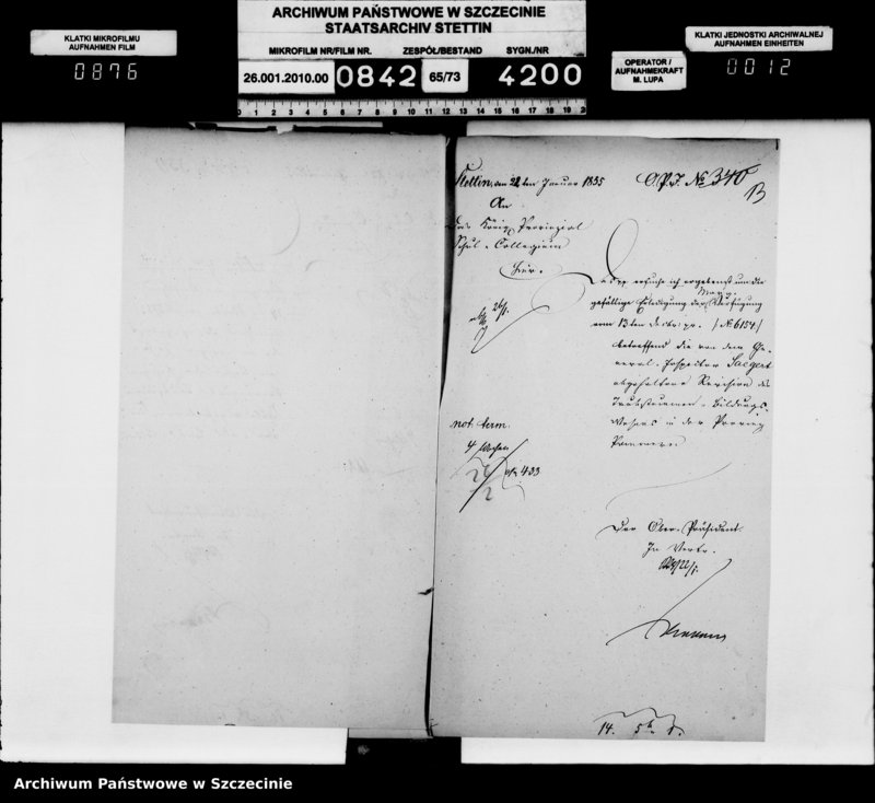 image.from.unit.number "Unterbringung von Taubstummen und deshalb getroffene Verwaltungen und gesammelten Gelder und wegen Errichtung eines Taubstummen-Lehr-Instituts für Pommern, vol. V"