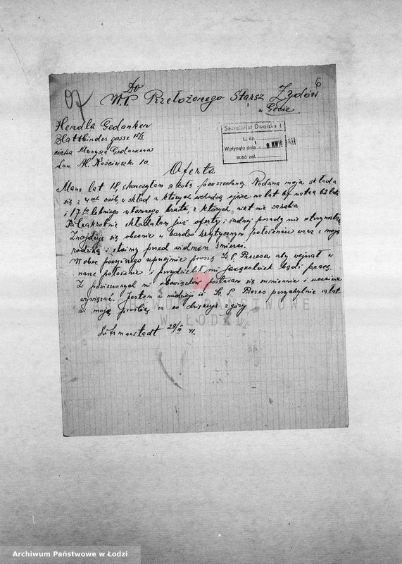 Obraz 9 z jednostki "[Podania o pracę]"