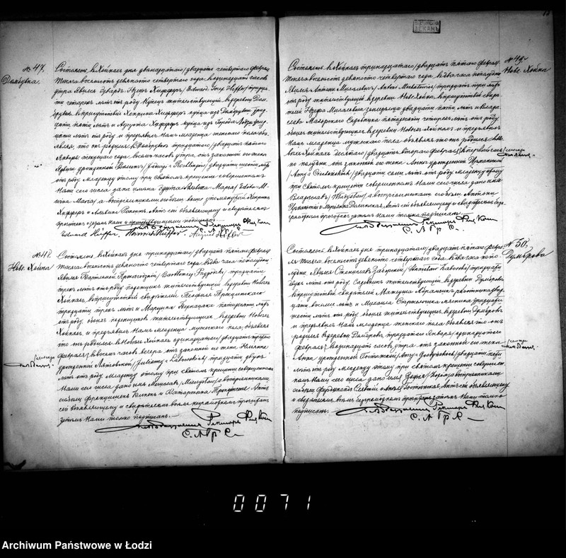 Obraz 17 z jednostki "Akta urodzeń, małżeństw i zgonów"