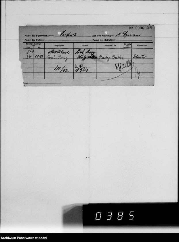 Obraz 7 z jednostki "A.Seifert Rechnungen. [za dostawy towarów dla Getta]"